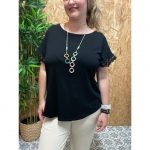 Blusa   Collar Manga Encaje
