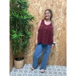 Camisa Manga Hueco con Bolsillos