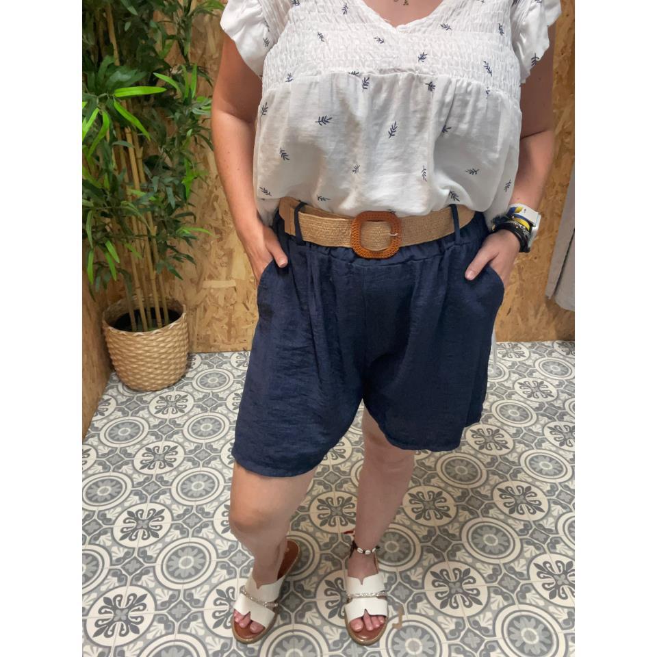 Pantalón Corto Fino   Cinto