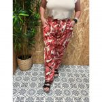 Pantalón Estampado Hojas