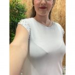 Vestido Básico Manga Hueca con Perlas