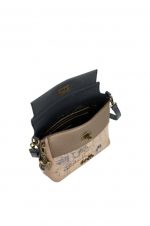 Bandolera con solapa y asa corta Studio