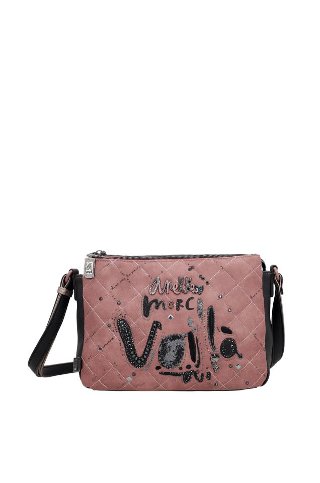 Bandolera estampada 3 compartimentos Parisian