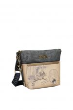 Bandolera grande con bolsillo frontal Studio