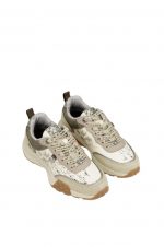 Deportivos beige estampados