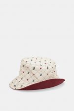 Gorro pescador reversible burdeos