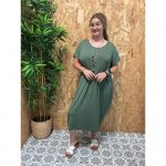 Vestido Básico Ancho   Collar