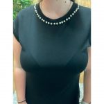 Vestido Básico Perlas en el Cuello