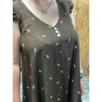 Vestidos con Vuelos Estampado Hojas