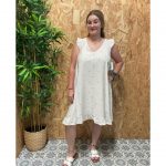 Vestidos con Vuelos Estampado Hojas