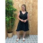 Vestidos con Vuelos Estampado Hojas
