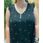 Vestidos con Vuelos Estampado Hojas