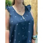 Vestidos con Vuelos Estampado Hojas