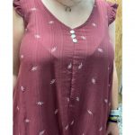 Vestidos con Vuelos Estampado Hojas