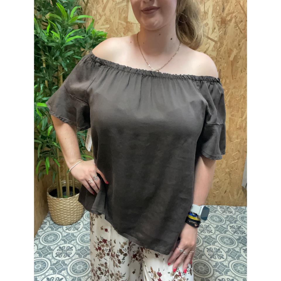 Blusa Cuello Fruncido