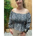 Blusa Estampado Floral Panel de Abeja