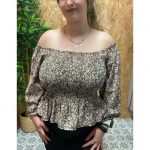 Blusa Estampado Floral Panel de Abeja