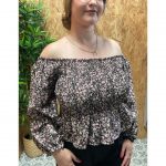 Blusa Estampado Floral Panel de Abeja