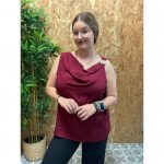 Blusa Hueco Adorno Dorado