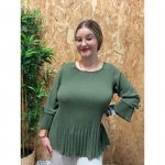 Blusa Manga 3/4 Plisada