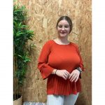 Blusa Manga 3/4 Plisada