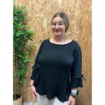 Blusa Manga 3/4 Plisada