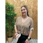Blusa de Cuadros Anudada