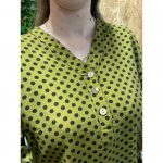 Blusa de Lunares Manga Recogida