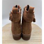 Bota Cordón Ante con Tacón