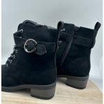 Bota Cordón Ante con Tacón
