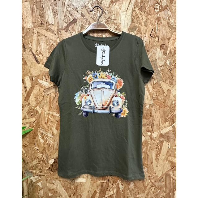 Camiseta Escarabajo con Flores