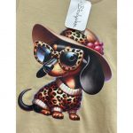 Camiseta Teckel Animal Print Sombrero