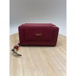 Cartera Mediana Polipiel Llavero Abalorios