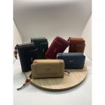 Cartera Mediana Polipiel Llavero Abalorios