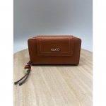 Cartera Mediana Polipiel Llavero Abalorios