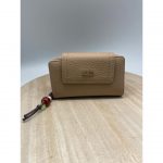 Cartera Mediana Polipiel Llavero Abalorios