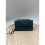 Cartera Mediana Polipiel Llavero Abalorios