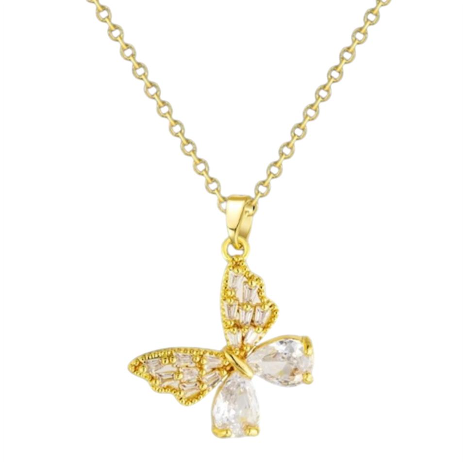 Colgante Circonita Amiga Acero Dorado