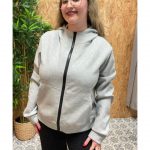Sudadera Básica Cremallera y Bolsillos