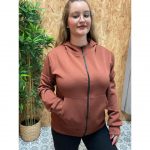 Sudadera Básica Cremallera y Bolsillos
