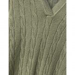 Vestido de Punto Espiga con Cuello Camisa