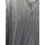 Vestido de Punto Espiga con Cuello Camisa