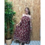Vestido de Tiros Estampados Floral