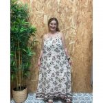 Vestido de Tiros Estampados Floral