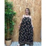Vestido de Tiros Estampados Floral