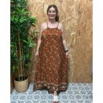 Vestido de Tiros Estampados Floral