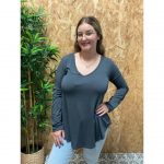 Blusa Básica Cuello en Pico