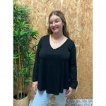 Blusa Básica Cuello en Pico