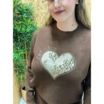 Conjunto Punto Jersey Corazón   Pantalón