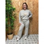 Conjunto Punto Jersey Corazón   Pantalón